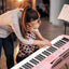 61-Key Electric Piano Keyboard for Beginners - Pink