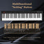 Juego de Piano Electrónico Portátil de 61 Teclas con Soporte y Taburete