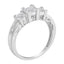Anillo de Compromiso de Diamantes de 10K en Oro Blanco 1/2 Cttw - Talla 6-3/4