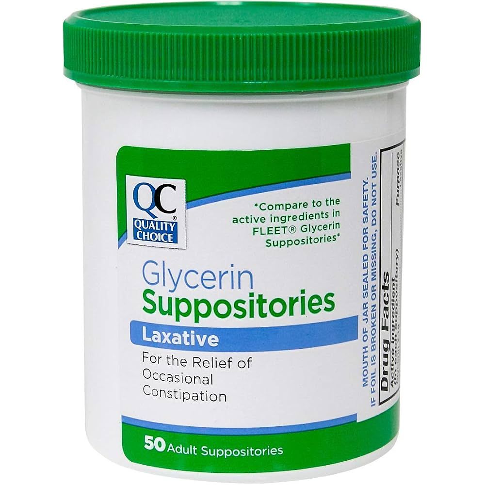 Quality Choice Glycerin Suppositories for Adults