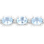 Pulsera de plata esterlina con topacio azul y topacio blanco de 12.83 quilates