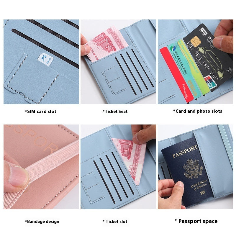 Billetera de Viaje de PU de Cuero Premium con Protección RFID