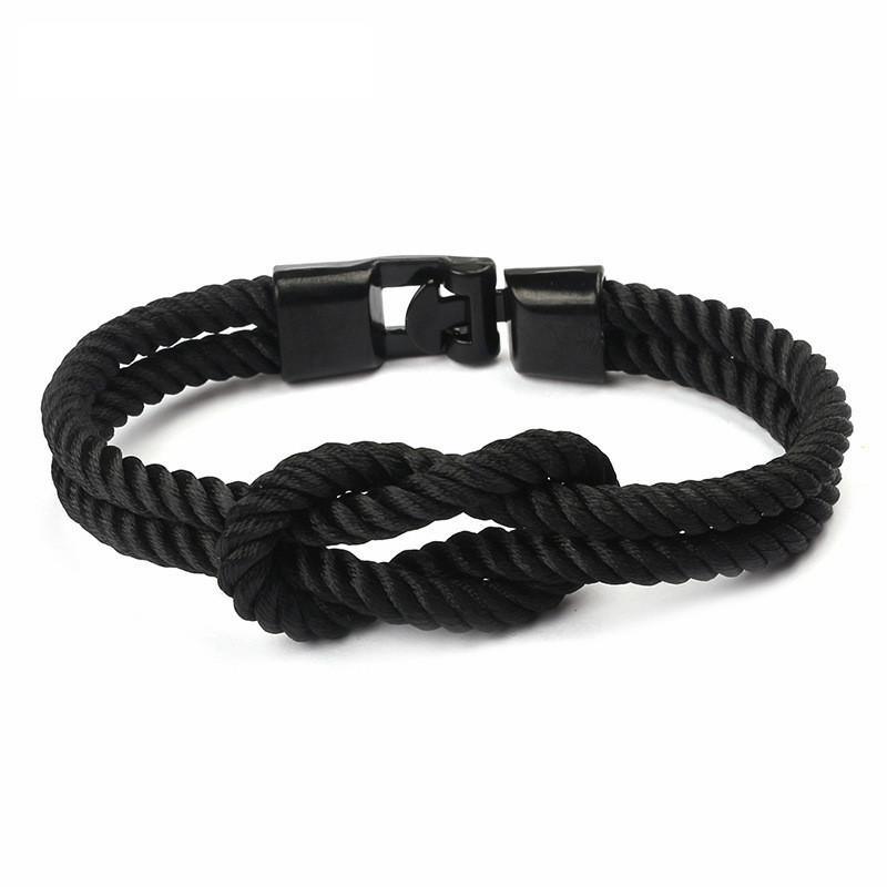 Bracelet en Nylon Tressé Multicouche Moderne et Élégant