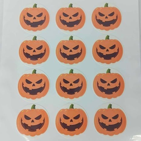 Décorations comestibles pour cupcakes d'Halloween (12 pièces) – Design citrouille