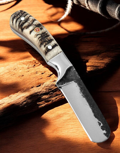 Artisan Crafted Bull Cutter Knife – 7" High-Carbon Steel Precision Tool - Korvel