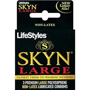 Préservatifs Lifestyles Skyn Large - Pack de 3