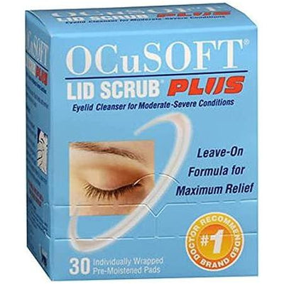 OCuSOFT Lid Scrub Plus - 30 Pads for Eye Care