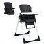 Silla alta ajustable 4 en 1 y asiento elevador - Negro