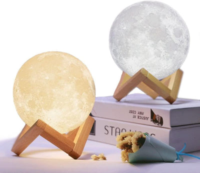 3D Printed Moon Lamp - Touch Control Night Light