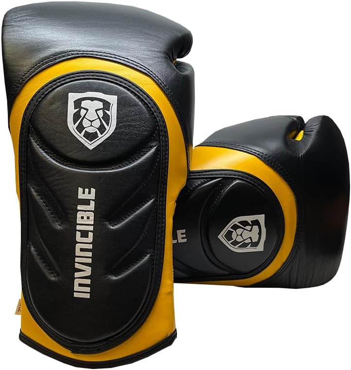 Gants d'entraînement en cuir professionnels Invincible Fight Gear