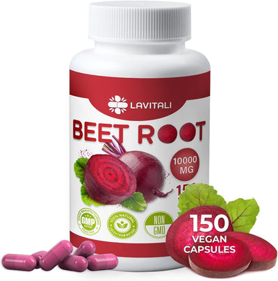 Premium Beet Root Extract Capsules - Vegan & Gluten-Free