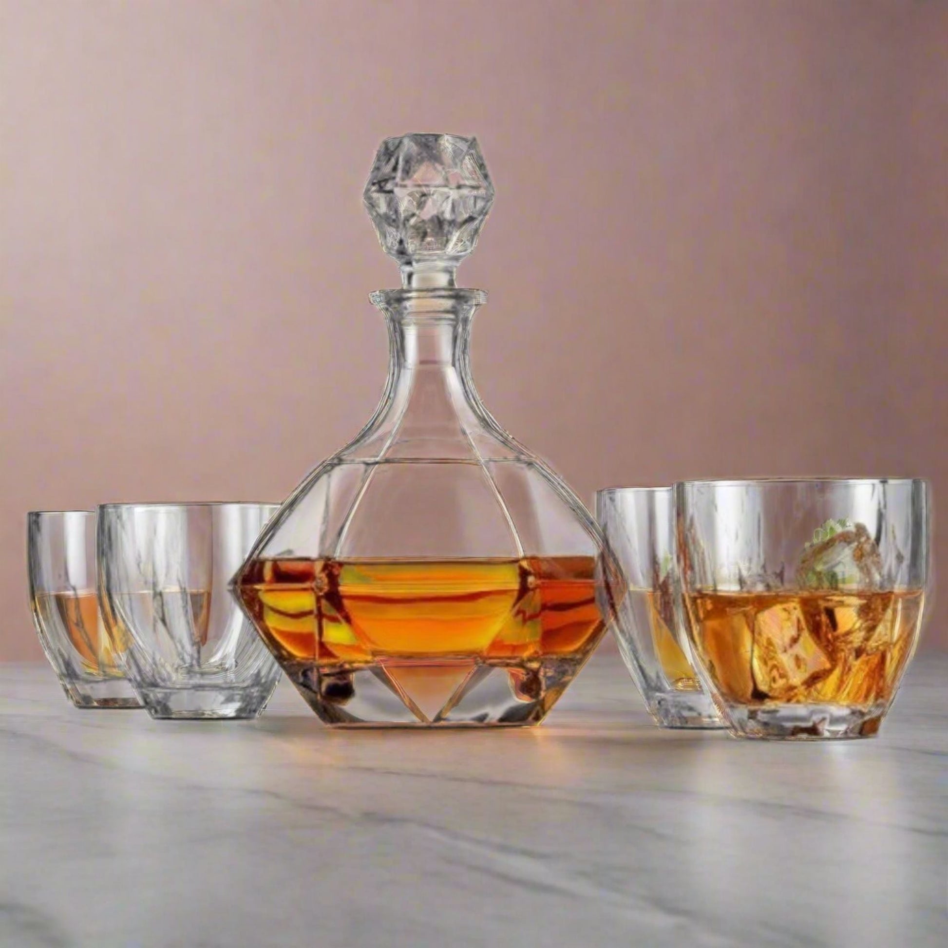 Elegant Diamond Decanter Set for Luxurious Entertaining - Korvel