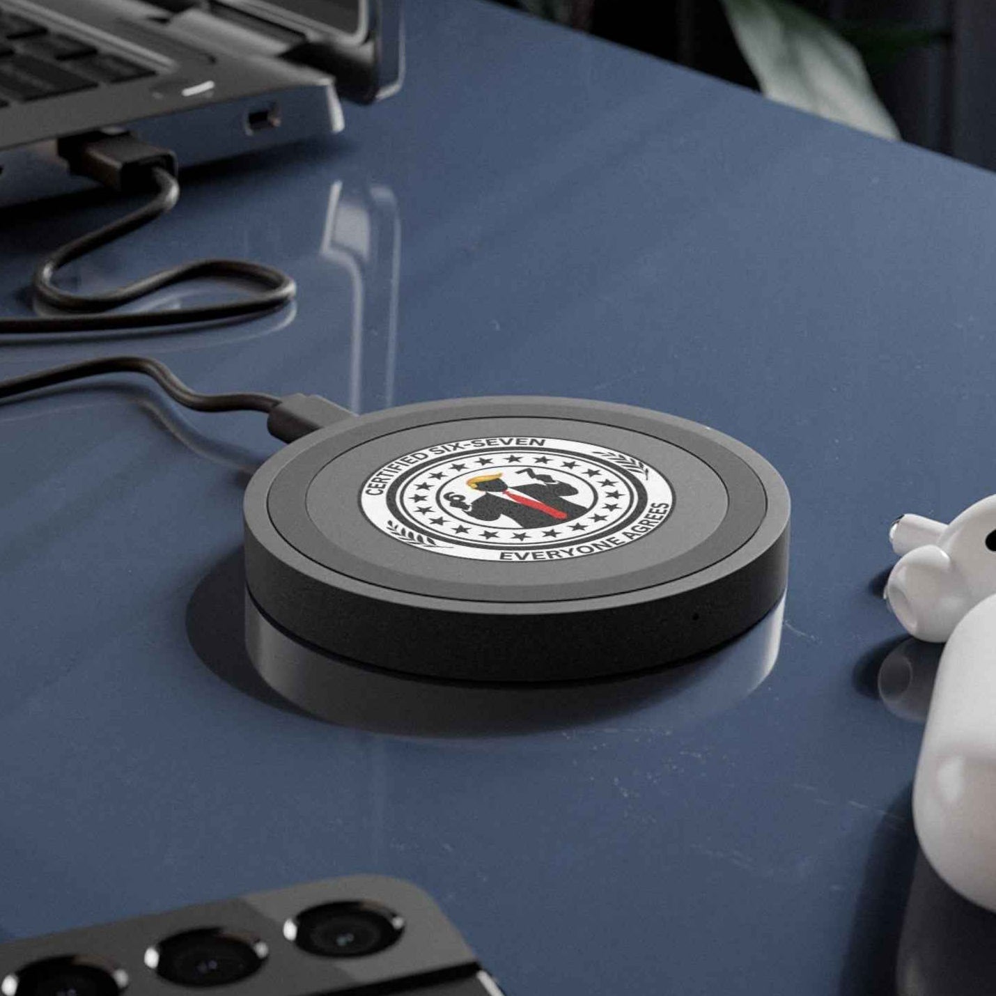 Certified Six-Seven Wireless Charger - Premium Desk Charging Solution