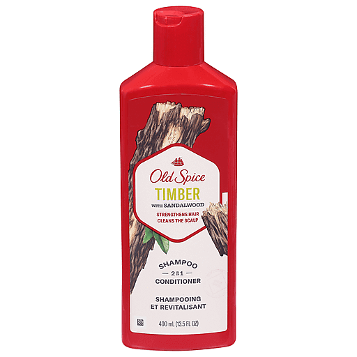 Old Spice Timber 2-in-1 Shampoo & Conditioner, 13.5 Fl Oz