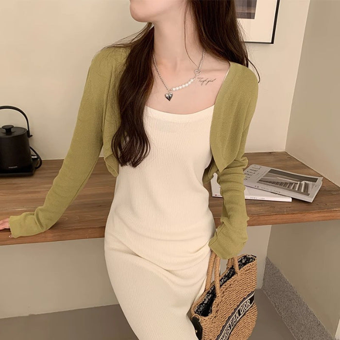 Petite Short Coat Blouse - Elegant Outerwear