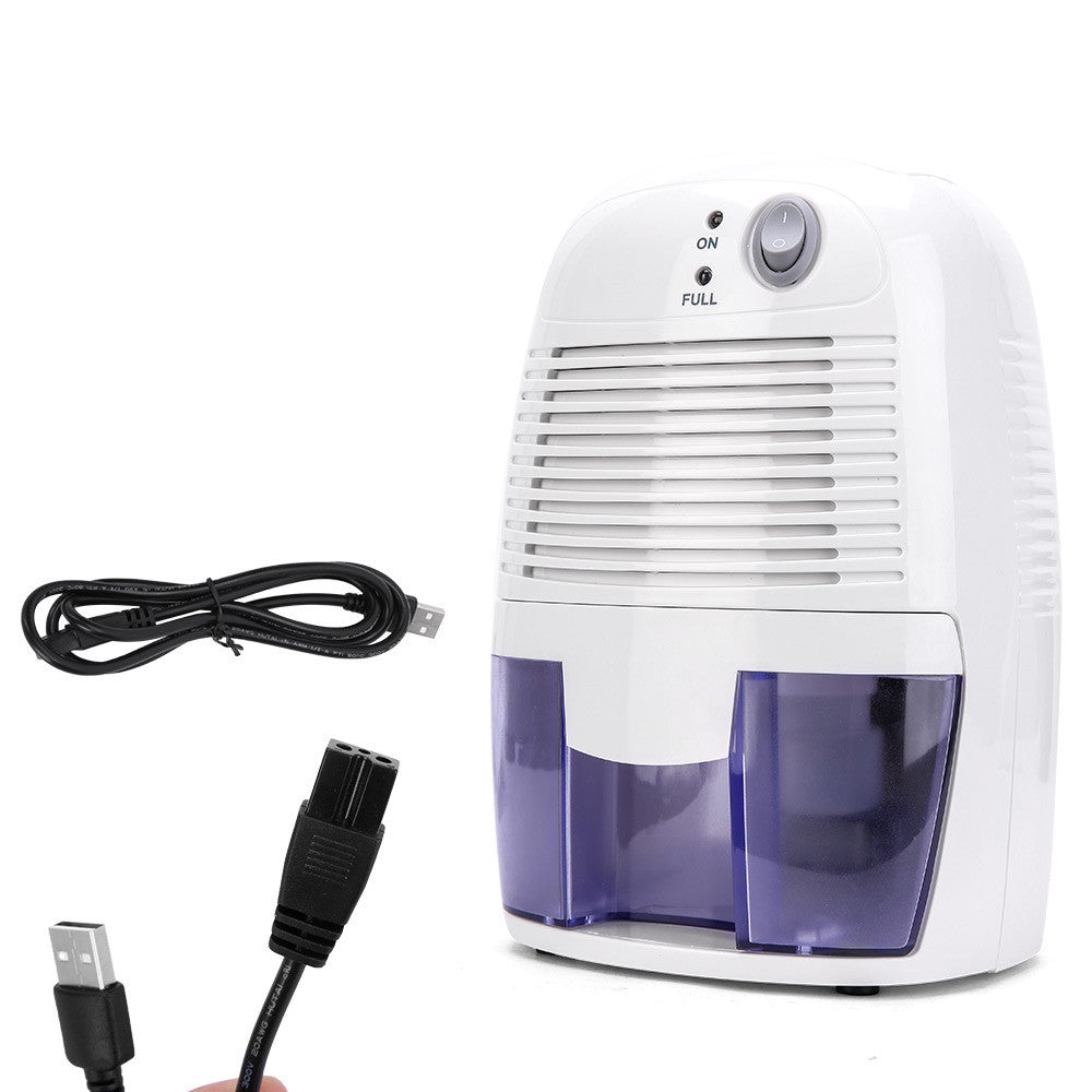 9V/USB Mini Dehumidifier Small Dehumidifier Small Mute White Household Dehumidifier - Korvel