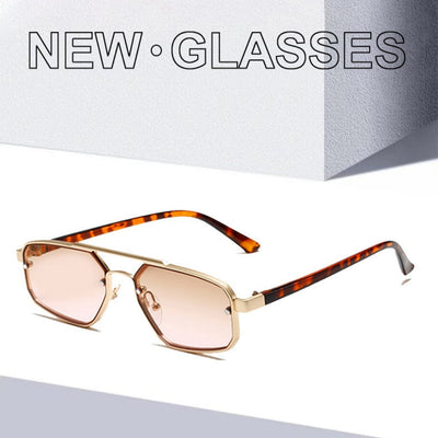 Women's Retro Small Frame Metal Sunglasses