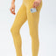 Pantalons de sport longs taille haute slim fit grande taille avec poches