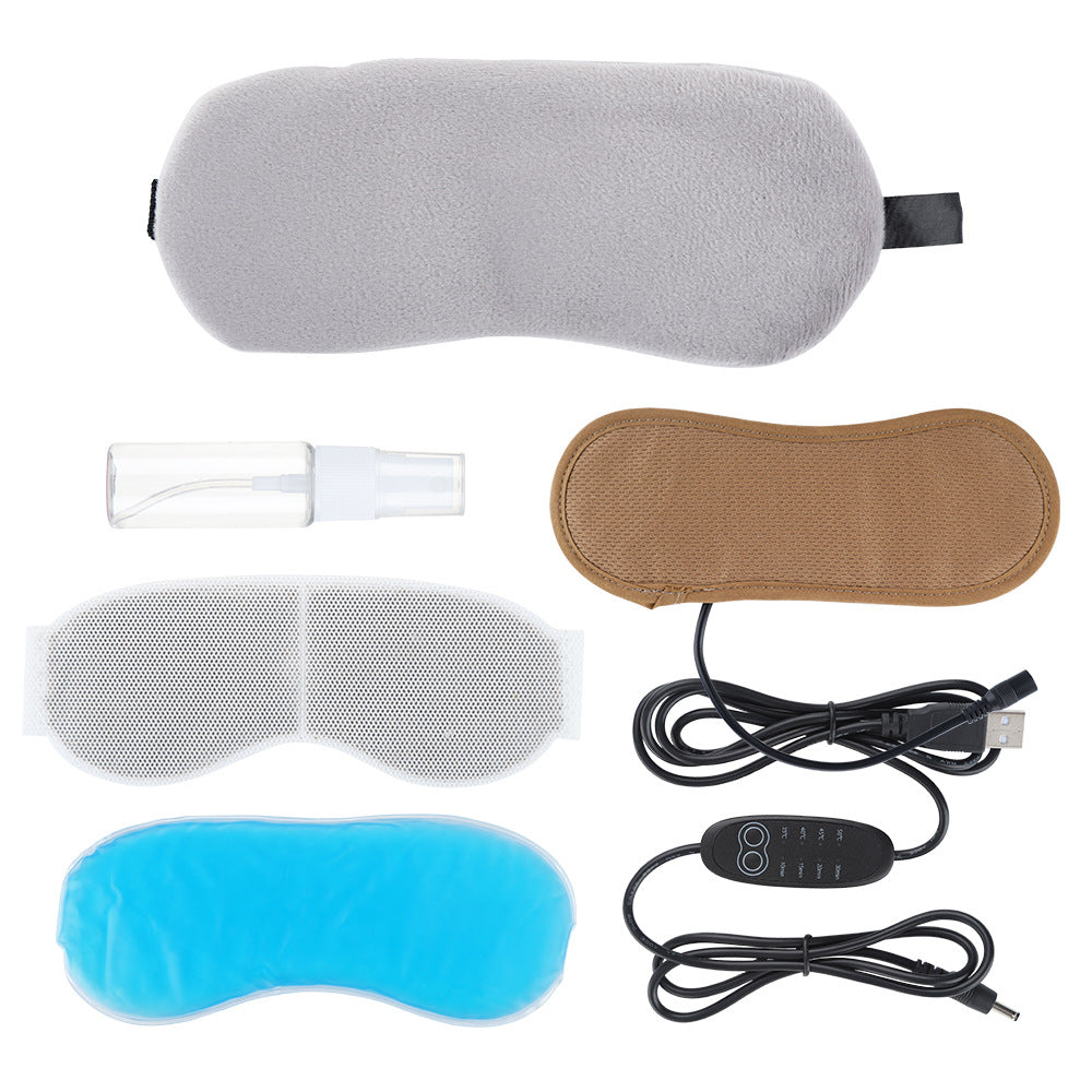 Lavender Steam Hot Compress Eye Mask USB Constant Temperature Cold And Hot Compress Shading Eye Mask - Korvel