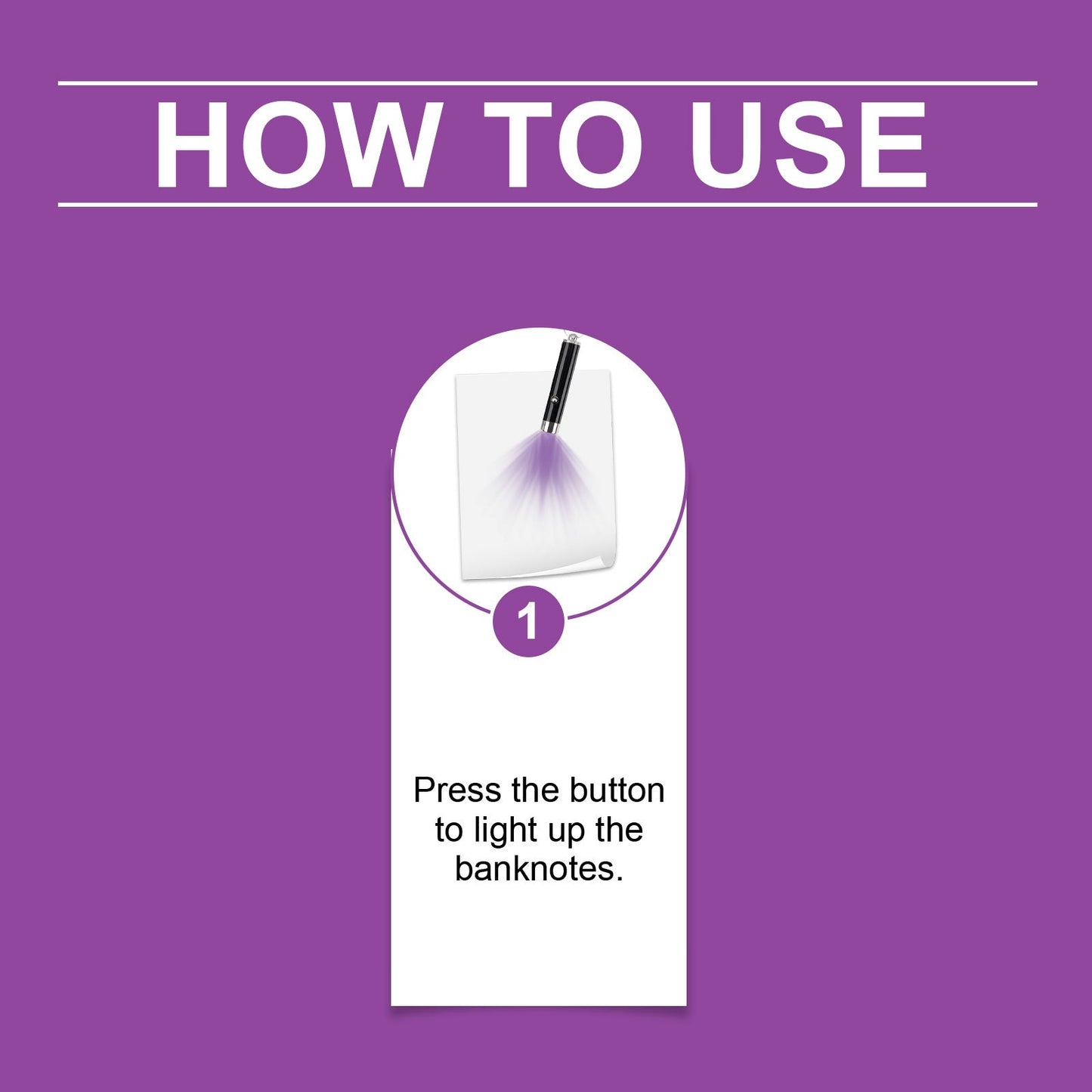 Portable UV Detector Light - Mini Anti-Counterfeiting Tool