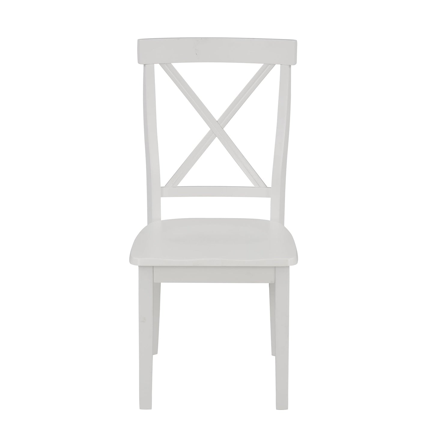 Orisfur 5 Pieces Dining Table and Chairs Set for 4 Persons Kitchen Room Solid Wood Table with 4 Chairs MDF + White + Solid Wood - Korvel
