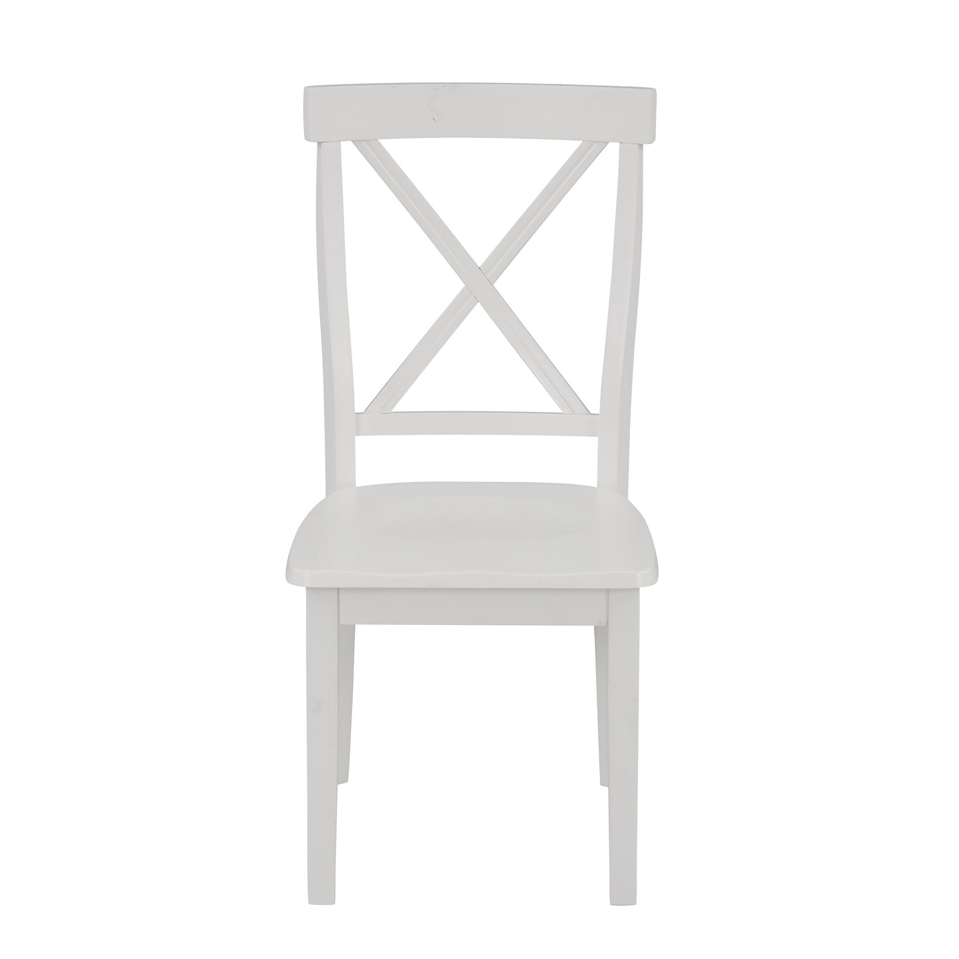 Orisfur 5 Pieces Dining Table and Chairs Set for 4 Persons Kitchen Room Solid Wood Table with 4 Chairs MDF + White + Solid Wood - Korvel