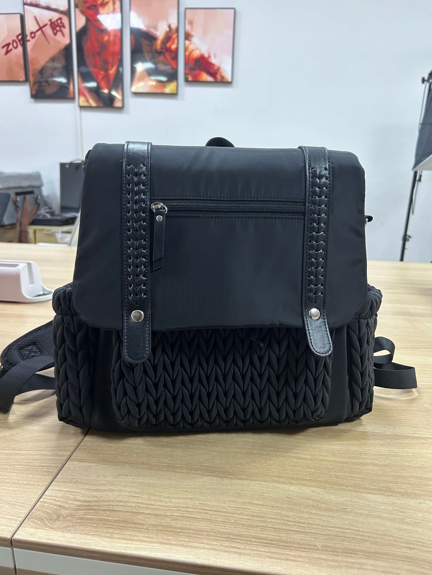 Sac à dos maman isolé matelassé de grande capacité et élégant