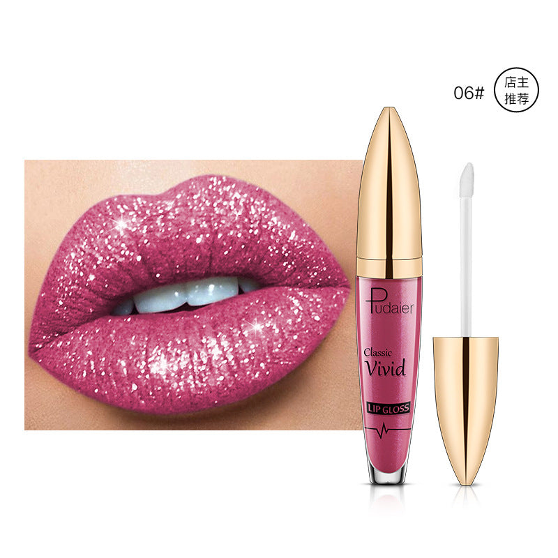 Pudaier Sip Glitter Flip Matte Pearl Lip Gloss