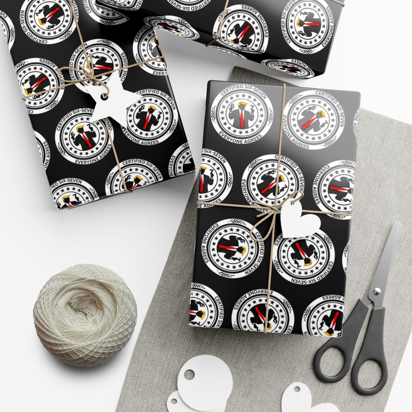 Papier Cadeau Certifié Six-Sept - Parodie Politique