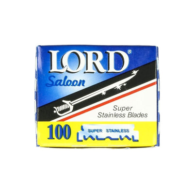 Lames de rasoir Super Stainless Lord Saloon - 100 unités