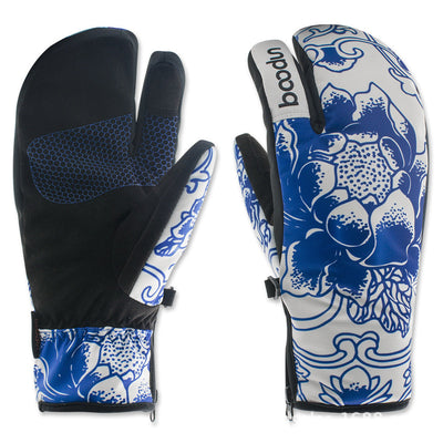 Premium Three-Finger Ski Gloves for Outdoor Adventures