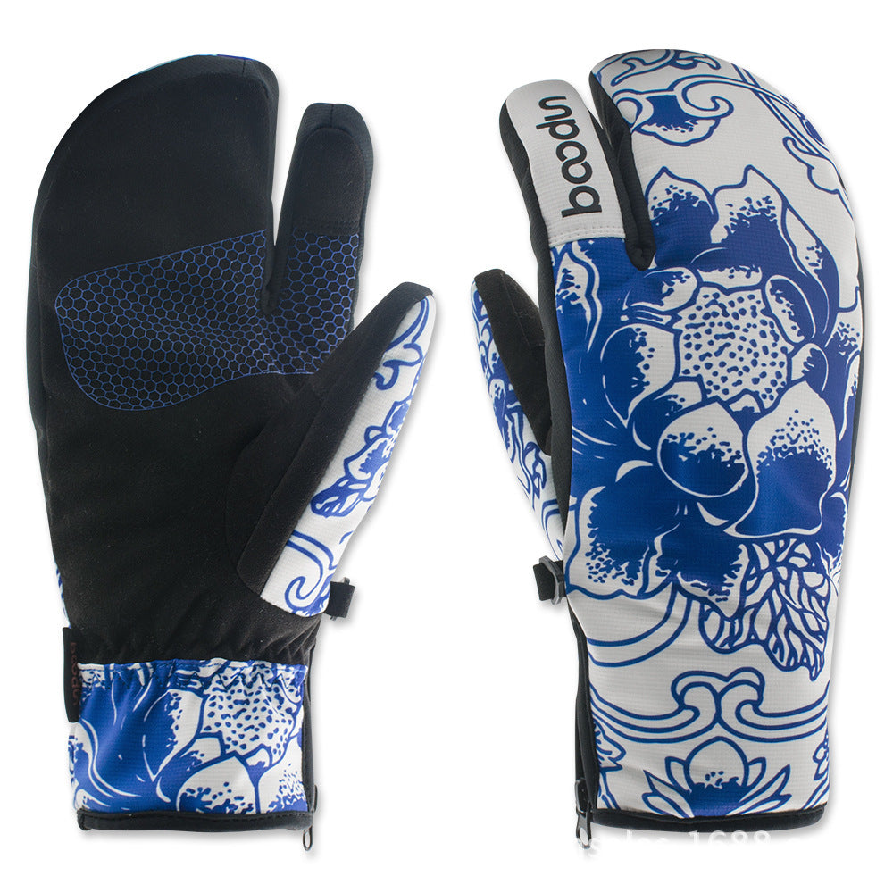 Premium Three-Finger Ski Gloves for Outdoor Adventures