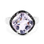 5.50 Carat Pink Amethyst & Black Spinel Sterling Silver Ring