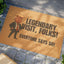 Legendary Visit, Folks Doormat – Humorous Farewell Mat