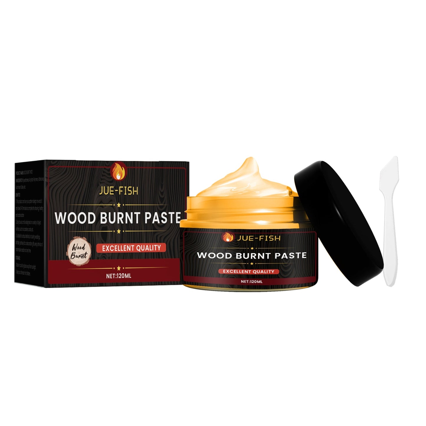 Wood Burning Paste, Camping Outdoor Wood Cloth Combustion DIY Pyrography Wood Burning Paste - Korvel
