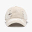 Gorra de béisbol de algodón ajustable y desgastada
