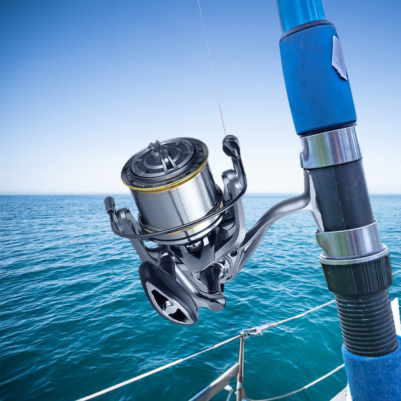 17+1BB 8000-14000 Series Aluminum Alloy Spool Fishing Reel, 4.8:1 Gear Ratio, Durable Long Casting for Baitcasting - Korvel