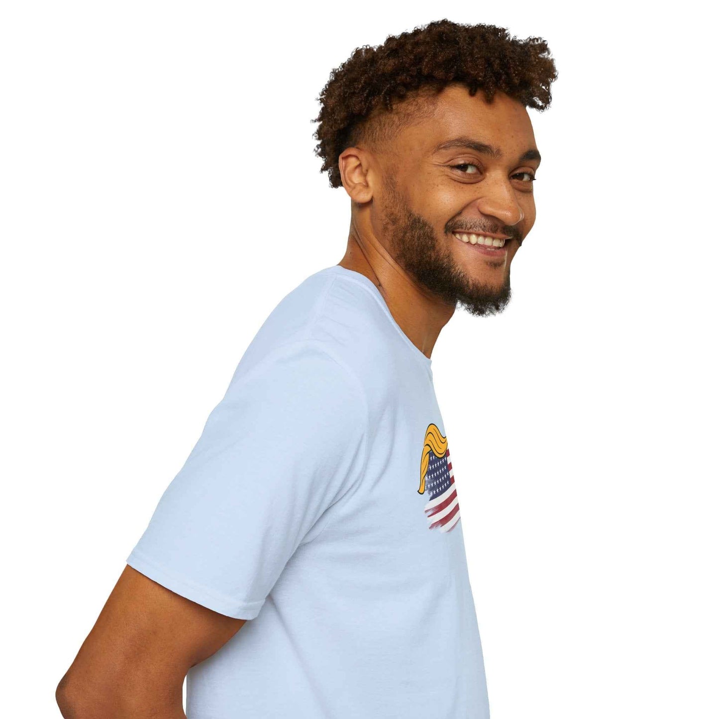 Camiseta Parodia Swoop & Stripes – Camiseta Unisex de Algodón Suave