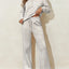 Collared Sweatshirt and High Waist Pants Active Set