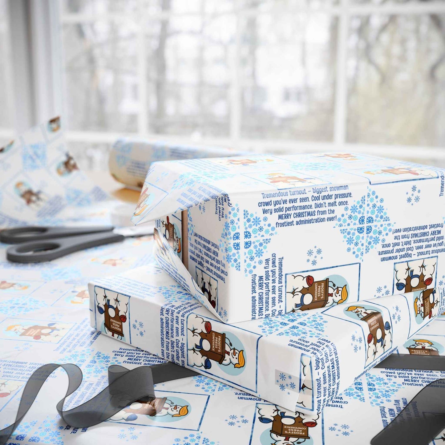Papier Cadeau de la Conférence de Presse de Frosty