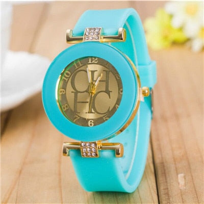 Montre à Quartz Décontractée Élégante de Genève pour Femmes