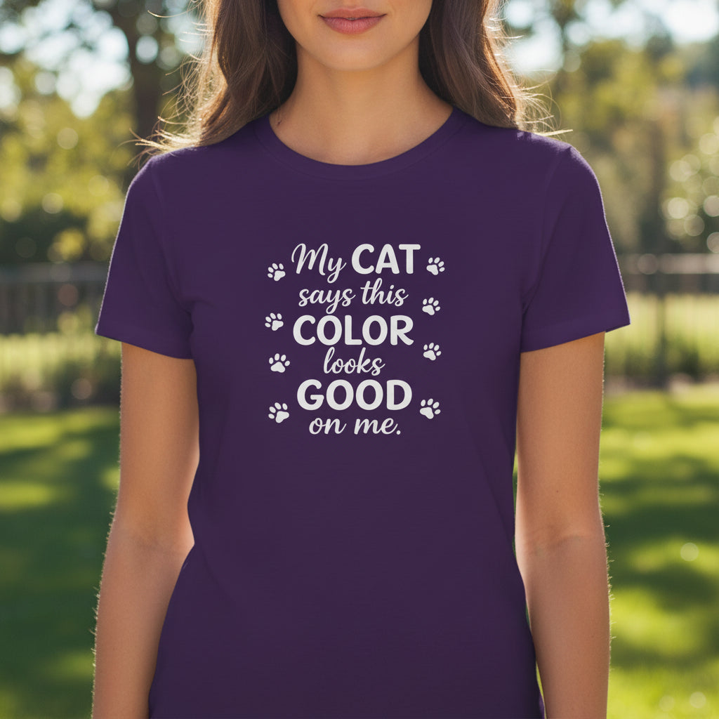 Mon chat a choisi ça – T-shirt graphique doux