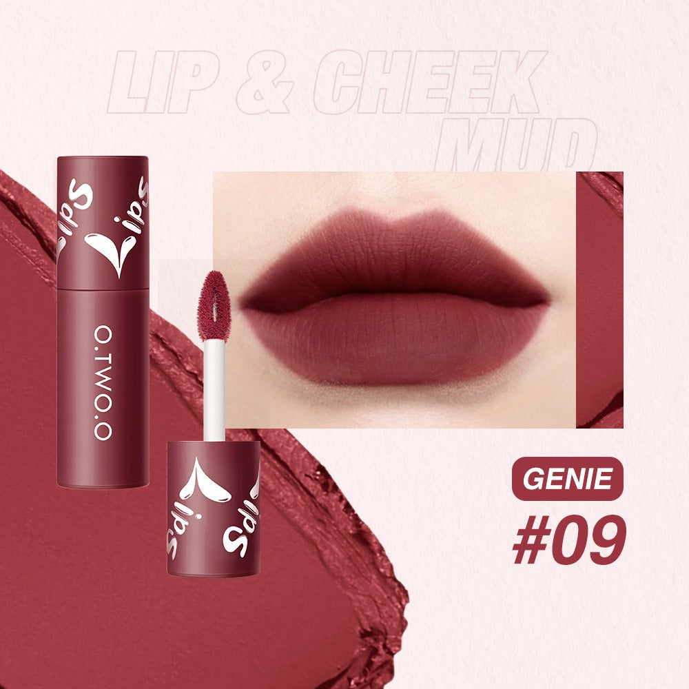 O.TWO.O Lip Clay Matte Dual-Use Lipstick & Blusher