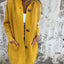 Mid-Length Light Gray Sweater Cardigan for Women
