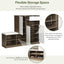 ON-TRANS 2-in-1 shoe storage platform and shoe cabinet, with soft cushioned seats and adjustable shelves, white - Korvel