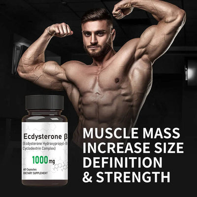 Capsules d'Ecdystérone Premium avec Cyclodextrine Hydroxypropyle