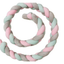 Coussin de Bumper de Lit Braid Knot pour Bébé de 100 cm Premium