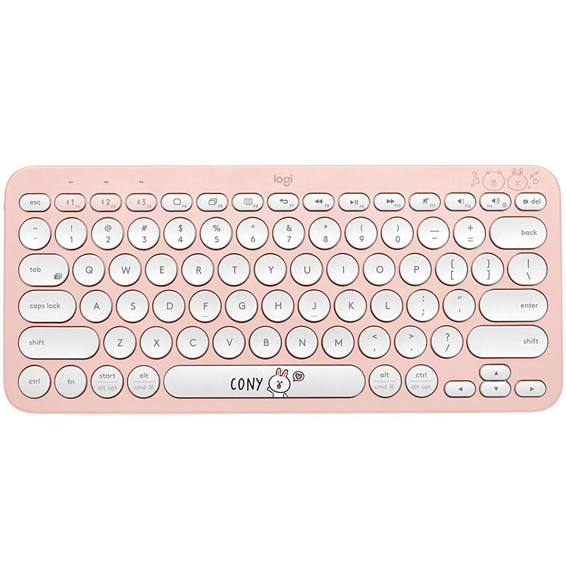 Logitech K380 Mini Bluetooth Wireless Keyboard Tablet Phone Pebble2+K390 Set - Korvel