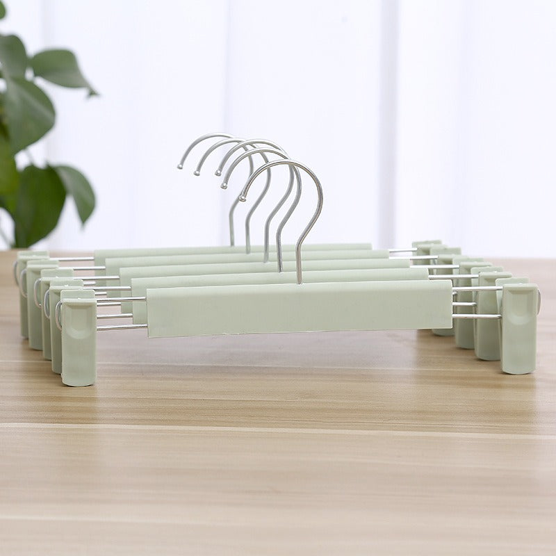 Non-Slip Plastic Clothes Rack Trouser Rack Skirt Clip Underwear Rack Frosted Drying Clothes Rack - Korvel