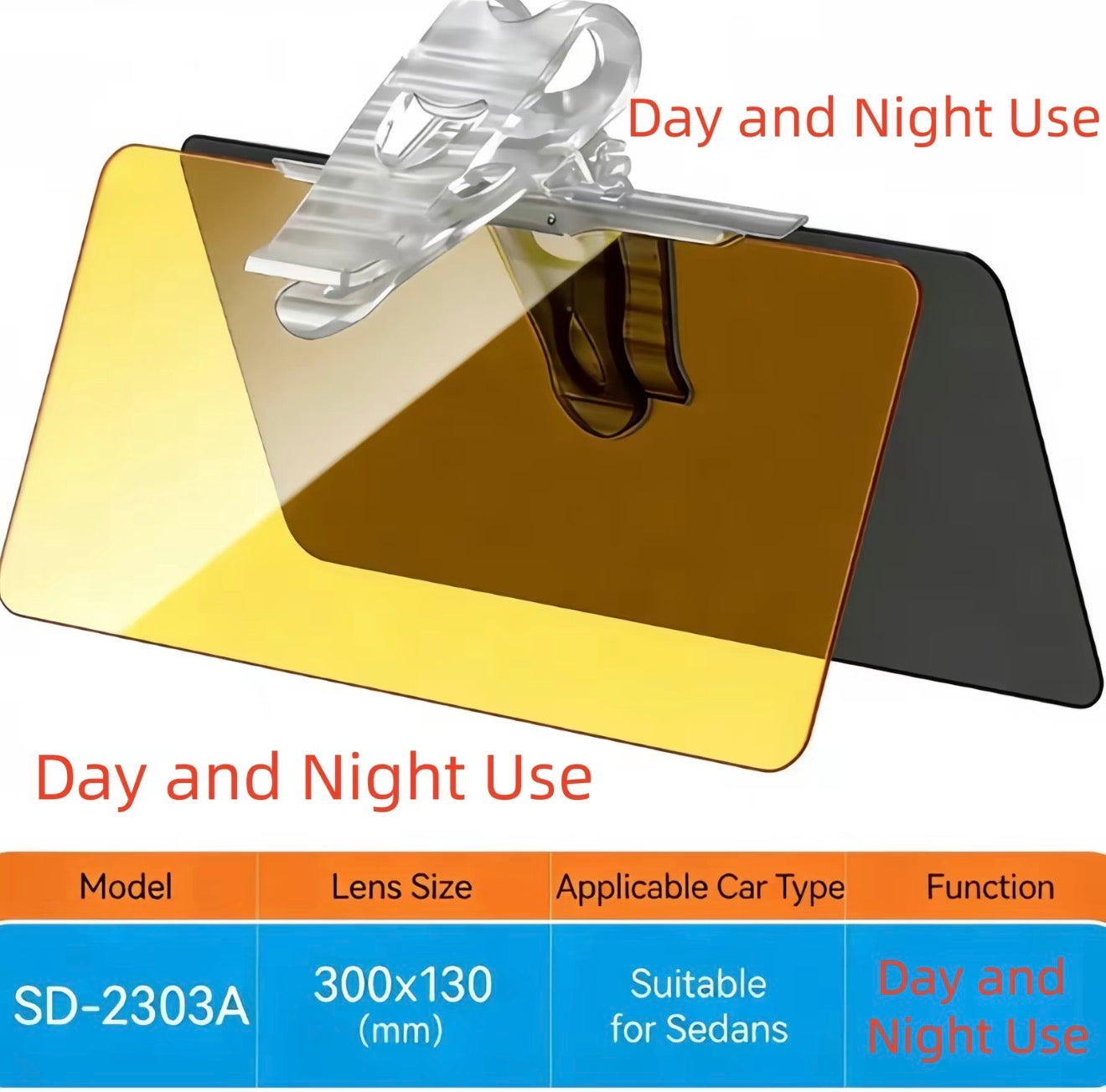ClearDrive Anti-Glare Visor for Enhanced Driving Comfort